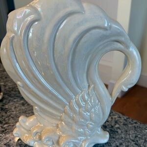 Elegant Cream Ceramic Vase